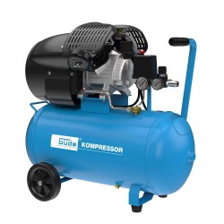 Güde kompressor 405/10/50 med V-unit motor, 50 L tank og 2,2 kW