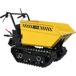 Güde mini dumper GRD 400/R med larvefødder til transport af byggemateriale