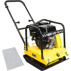Güde pladevibrator GRP 90 kg med stålramme og foldbart håndtag