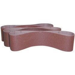 Pakke med tre Güde slibebånd 100 x 915 mm til båndsliber