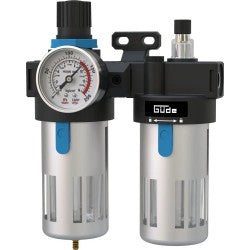 Güde vedligeholdelsesenhed med manometer, vandudskiller og smøreaggregat