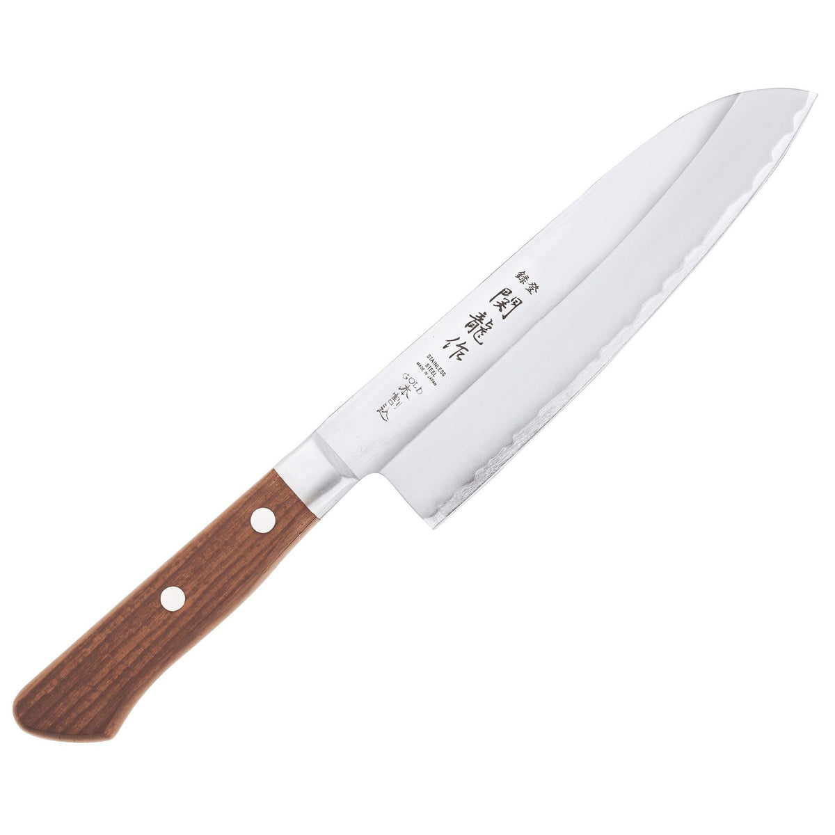 Sekiryu Wood santokukniv 16,5 cm med bredt blad og træhåndtag