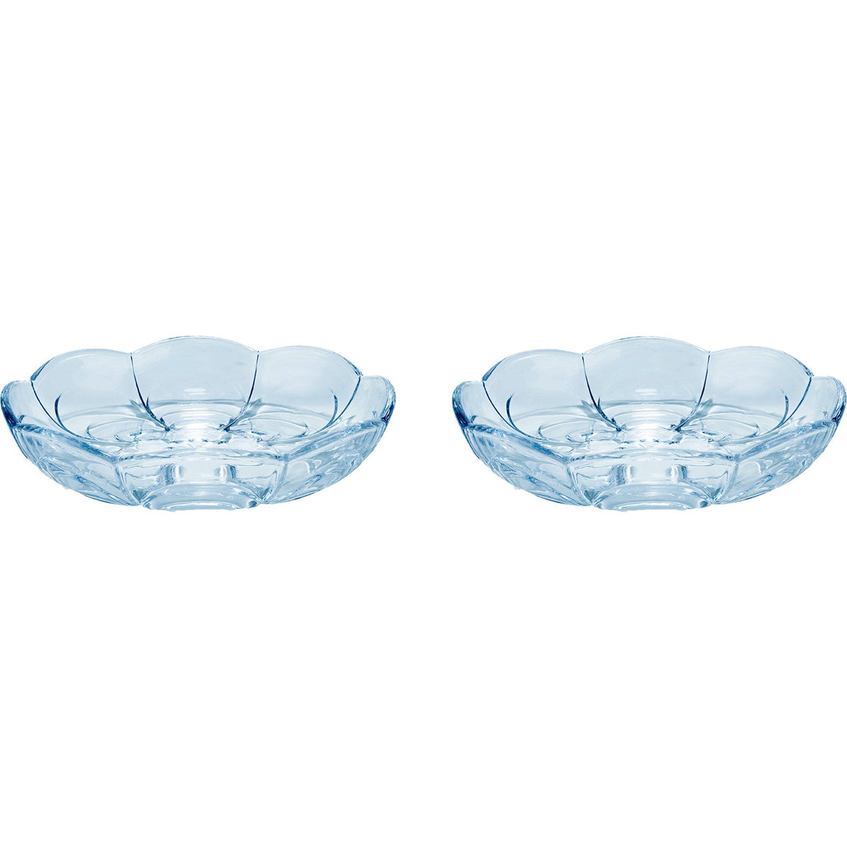 To Holmegaard Lily desserttallerkener i blue iris, 16 cm