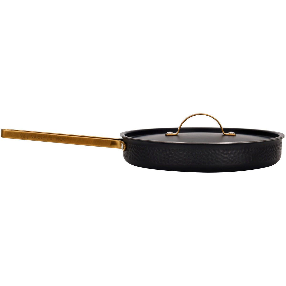 Vargen & Thor Model X sauterpande med låg i mat sort, Ø28 cm