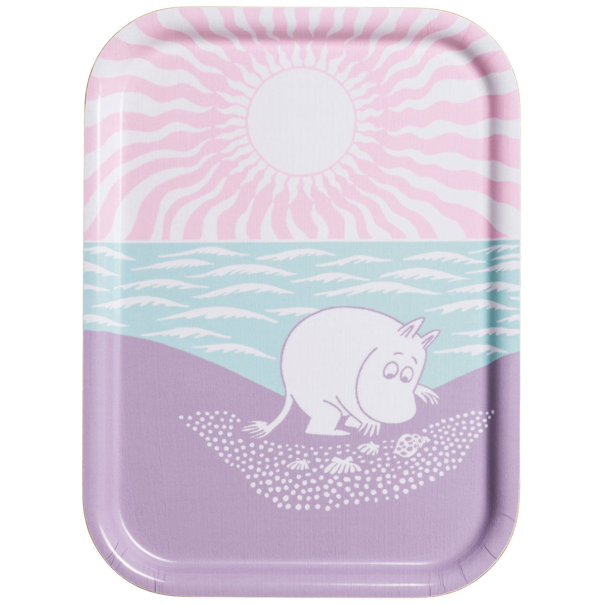 Arabia Mumin bakke En dag på stranden i størrelse 27 x 20 cm med Mumitroldene
