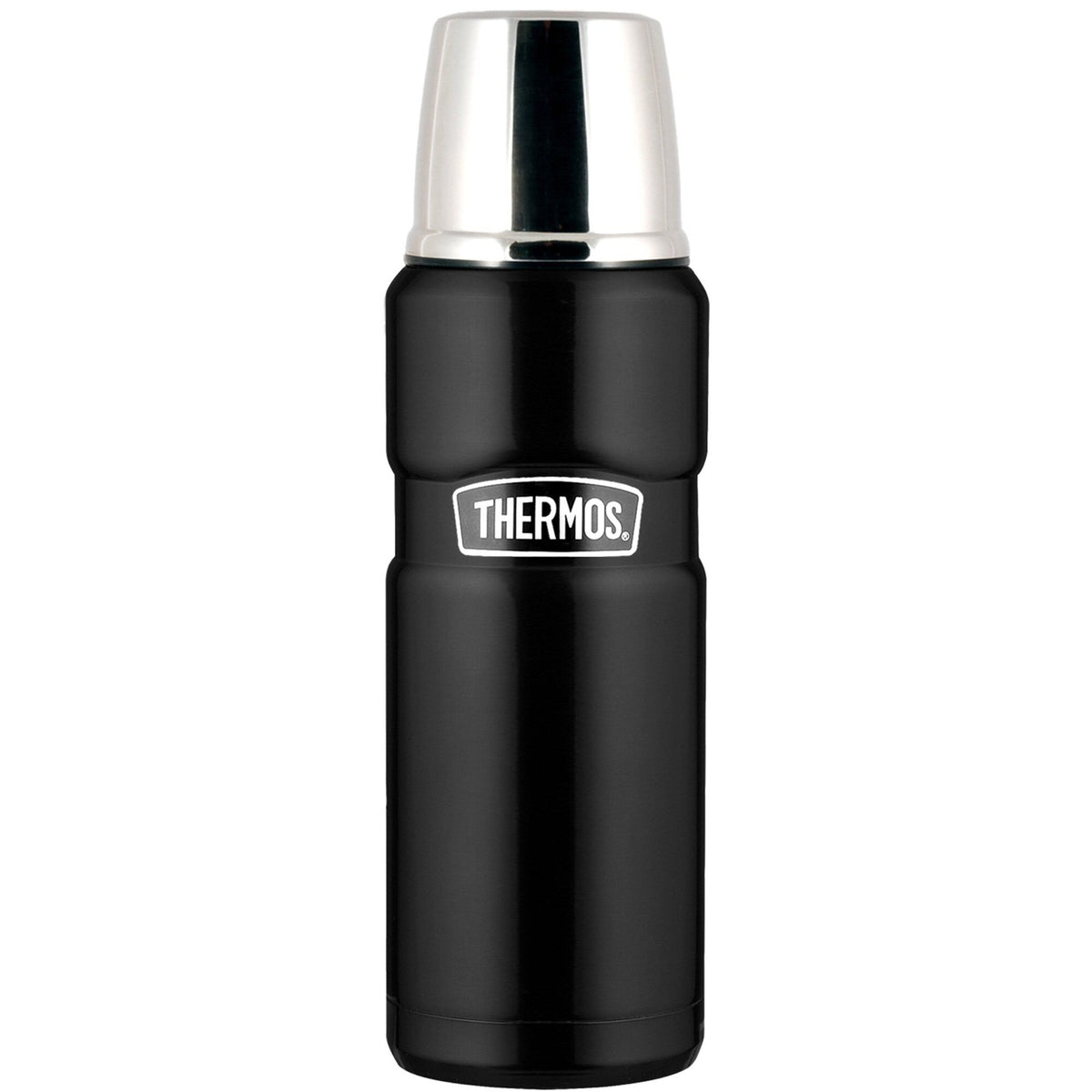 Mat sort Thermos King termokande i stål på 0,5 liter