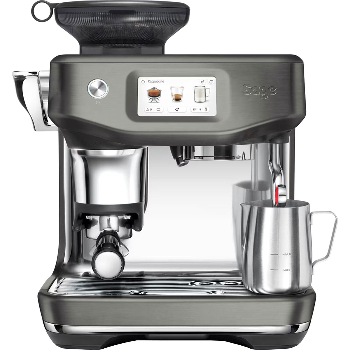 Sage Barista Touch Impress SES881 espressomaskine i black steel
