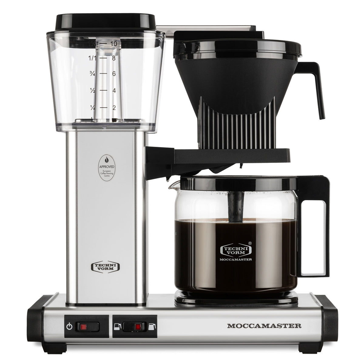 Moccamaster Optio kaffemaskine i sølv