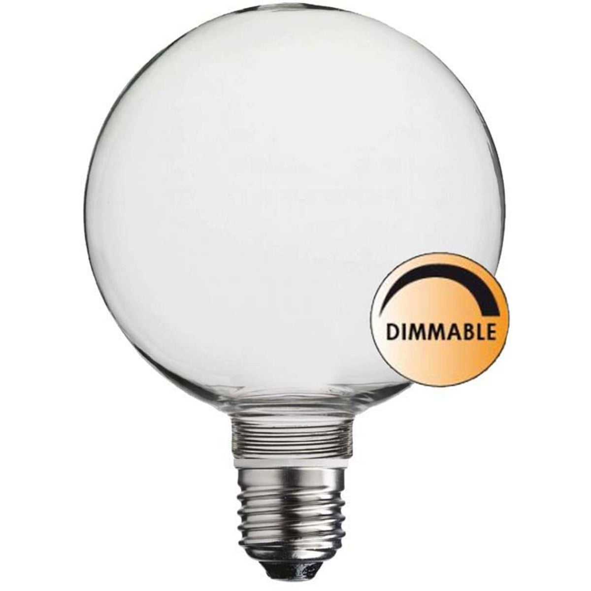 Klar fatning til E27 på 13 cm fra Globen Lighting