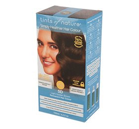 Se Tints of Nature Hårfarve 5D Light Golden Brown Brown 130 ml ✔ Kæmpe udvalg i Tints of Nature - Køb online på udsalg og tilbud lige nu ✔ Billig fragt og hurtig levering - Varenummer: Helsegrossisten-1329 og 704326101006 på lager - Udsalg på Personlig pleje > > Store besparelser – op til 77% - Store besparelser på over 2.739 mærker