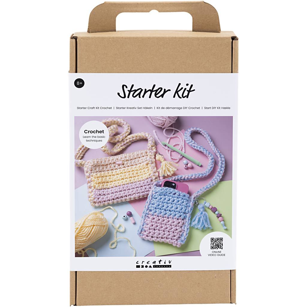 Start DIY Kit til at hækle tasker fra Creativ Company