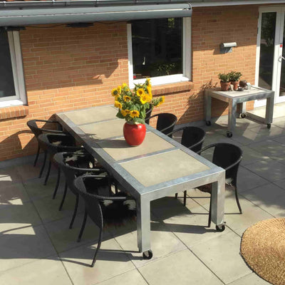 Se tilbud på Rock-Solid spisebord i galvaniseret stål, 76 x 281 x 74 cm. Billigt udsalg! Hurtig levering: 1-2 hverdage. Varenummer: 3NDC-2422. Spar op til 54%.