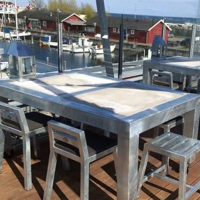 Se tilbud på Rock-Solid spisebord i galvaniseret stål, 100,5 x 155 x 74 cm. Billigt udsalg! Hurtig levering: 1-2 hverdage. Varenummer: 3NDC-2419. Spar op til 52%.