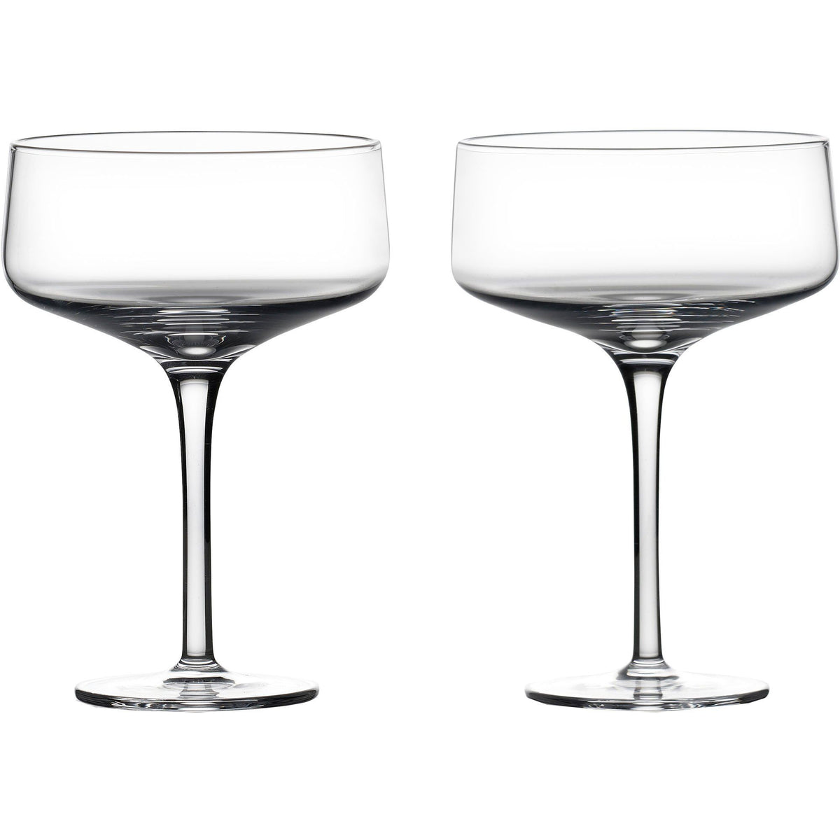 To Zone Rocks coupe- og cocktailglas, 13,5 cm høje med plads til 27 cl