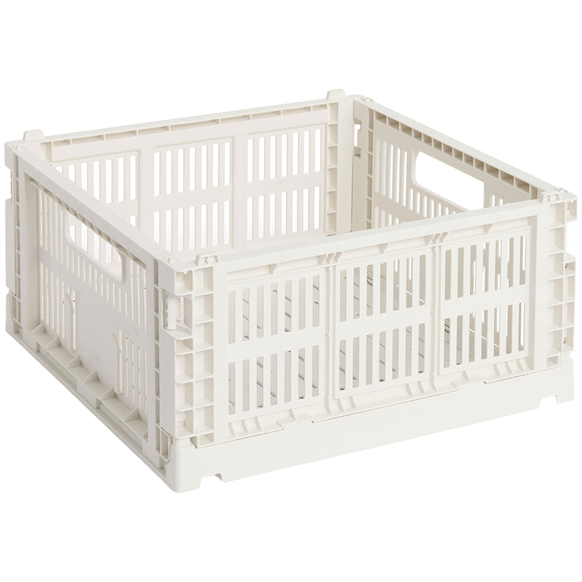 HAY Colour Crate Medium Square opbevaringskasse i offwhite