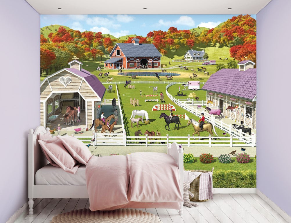 Se Heste og pony tapet 243 x 305 cm ✔ Kæmpe udvalg i Walltastic - Køb online på udsalg og tilbud lige nu ✔ Billig fragt og hurtig levering - Varenummer: MMAction-19841738 og 5060107041738 på lager - Udsalg på Tapet til børneværelset Op til 57% rabat - Mere end 1.329 populære mærker på udsalg