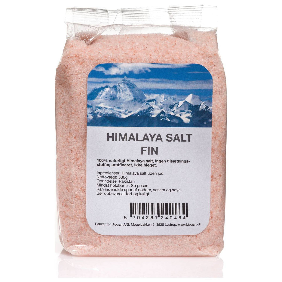 Fin himalayasalt fra Biogan, 500 gram