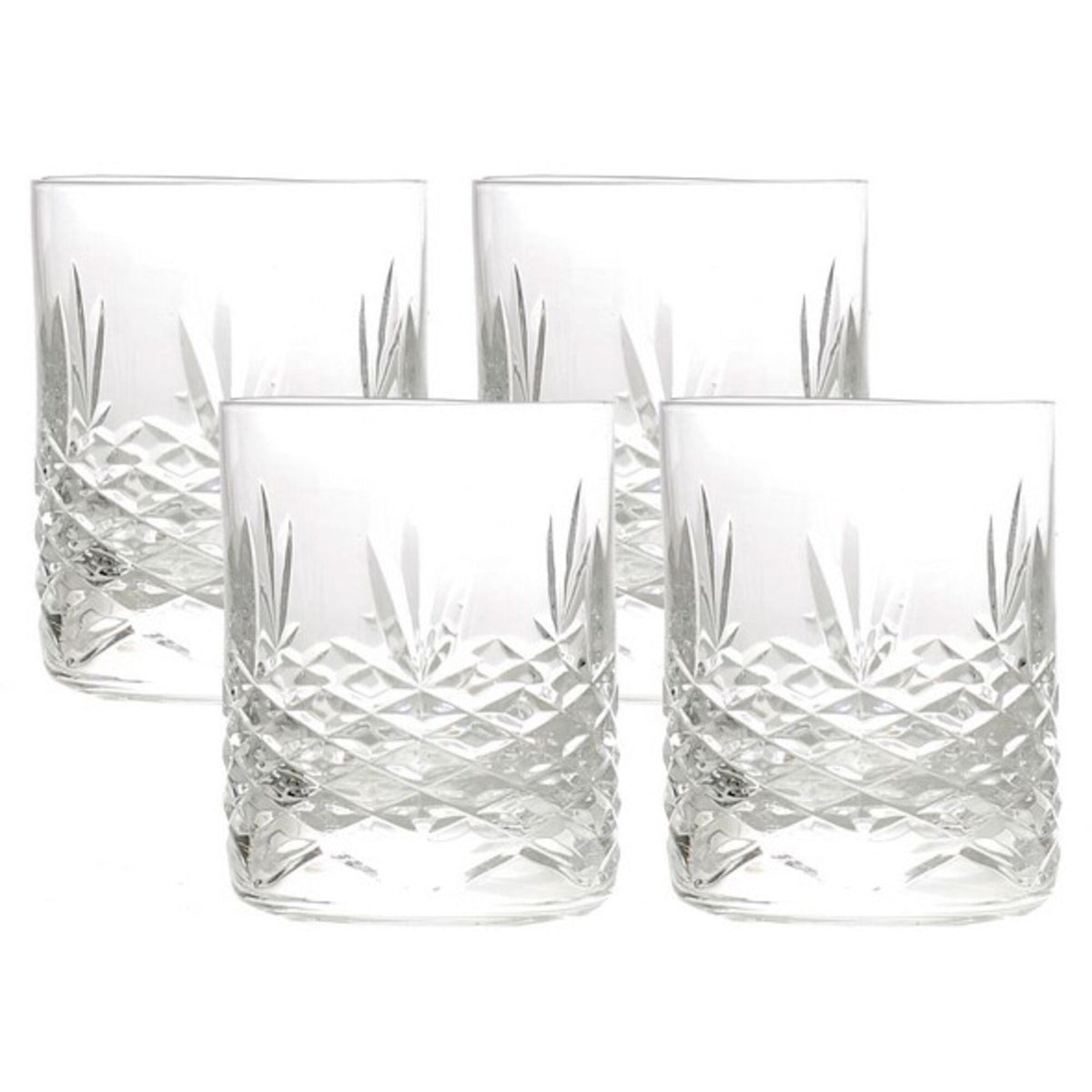 Fire små Frederik Bagger Crispy Mini whiskyglas i krystalglas