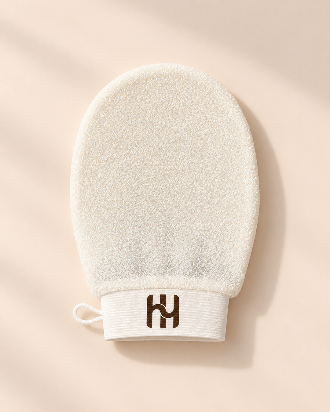 Højholt Glove, eksfolieringshandske i 100 % viskose med 150D-vævning
