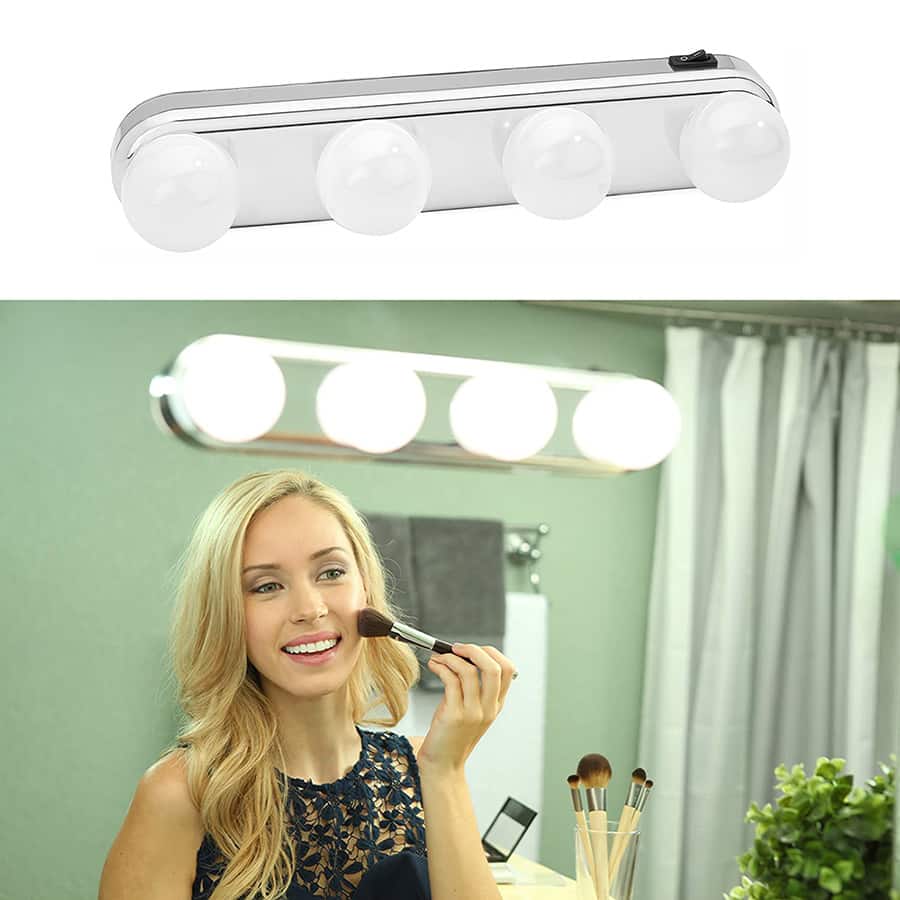 Se Hollywood LED Makeuplys m/sugekop til spejl ✔ Kæmpe udvalg i Satana - Køb online på udsalg og tilbud lige nu ✔ Billig fragt og hurtig levering - Varenummer: Satana-1110310 på lager - Udsalg på Personlig pleje > Krop > Få op til 67% i rabat - Shop udsalg fra mere end 1.798 mærker