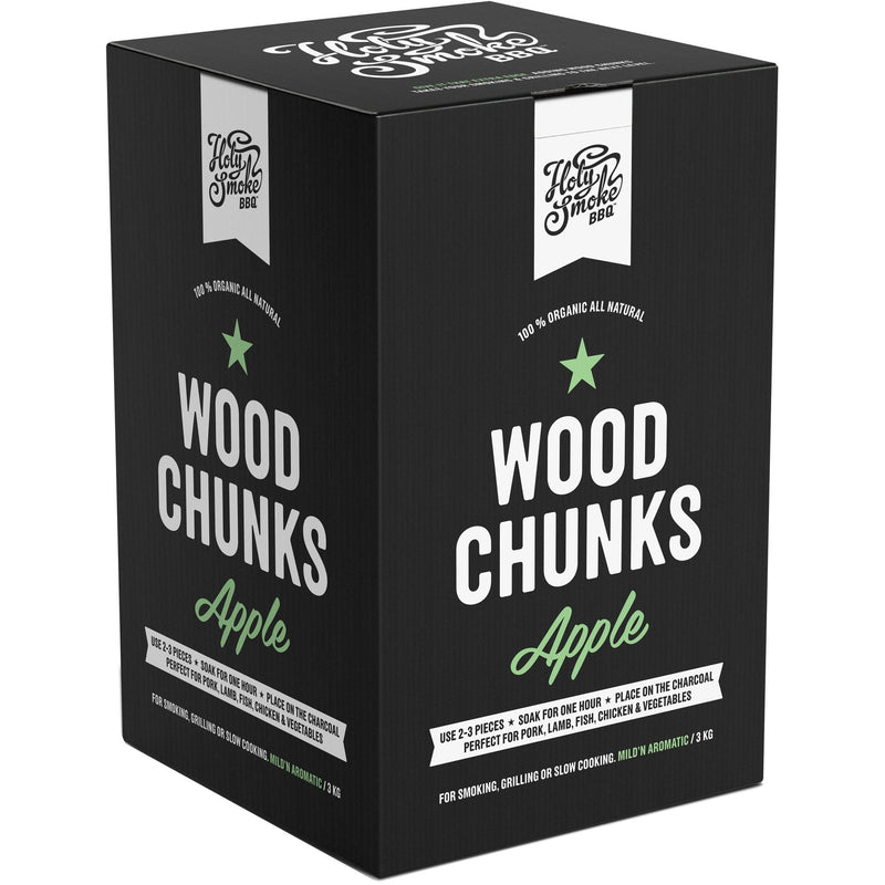 Se Holy Smoke BBQ Wood Chunks 3 kg, apple ✔ Kæmpe udvalg i Holy Smoke BBQ ✔ Meget billig fragt og hurtig levering: 1 - 2 hverdage - Varenummer: KTO-HSBBQ-3-SWAPL og barcode / Ean: &
