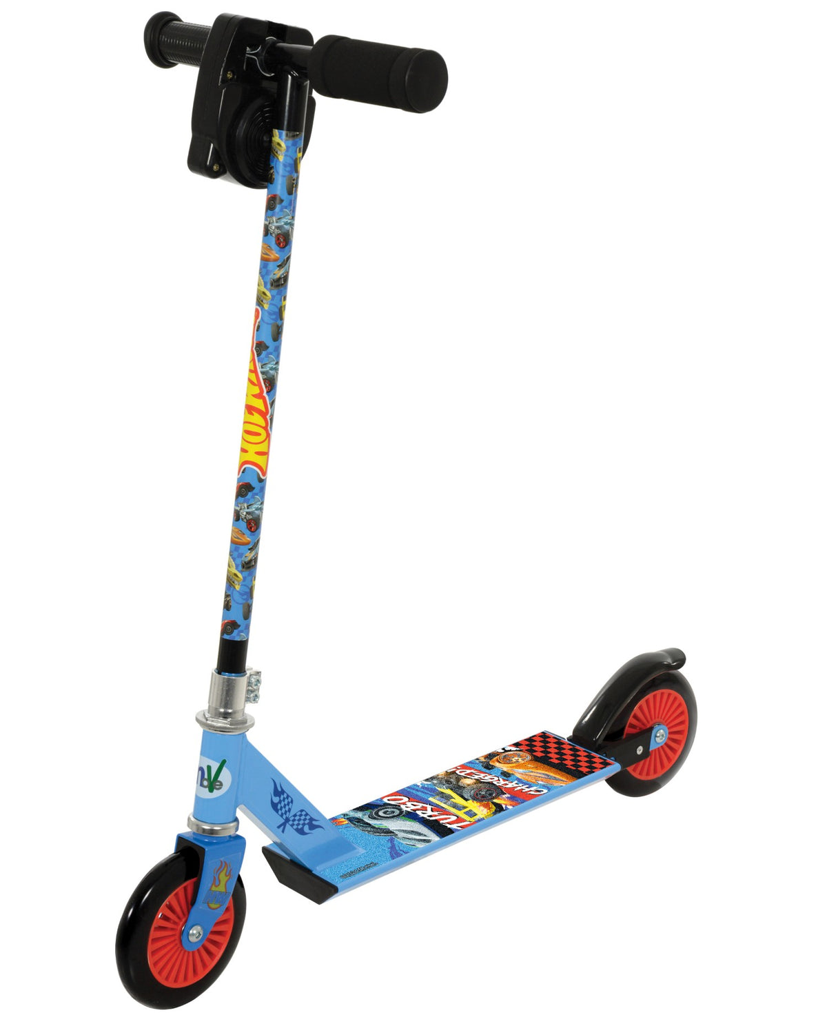 Hot Wheels Revver børneløbehjul med motorlyd og lysende LED-hjul fra MV Sports