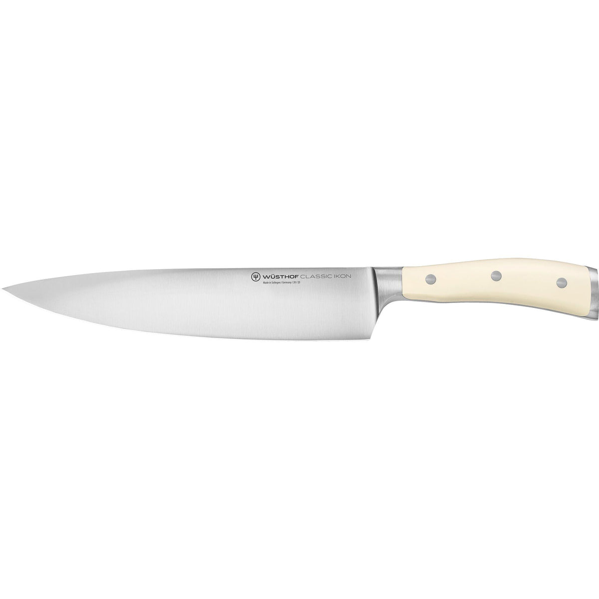 Hvid Wüsthof Classic Ikon kokkekniv på 23 cm