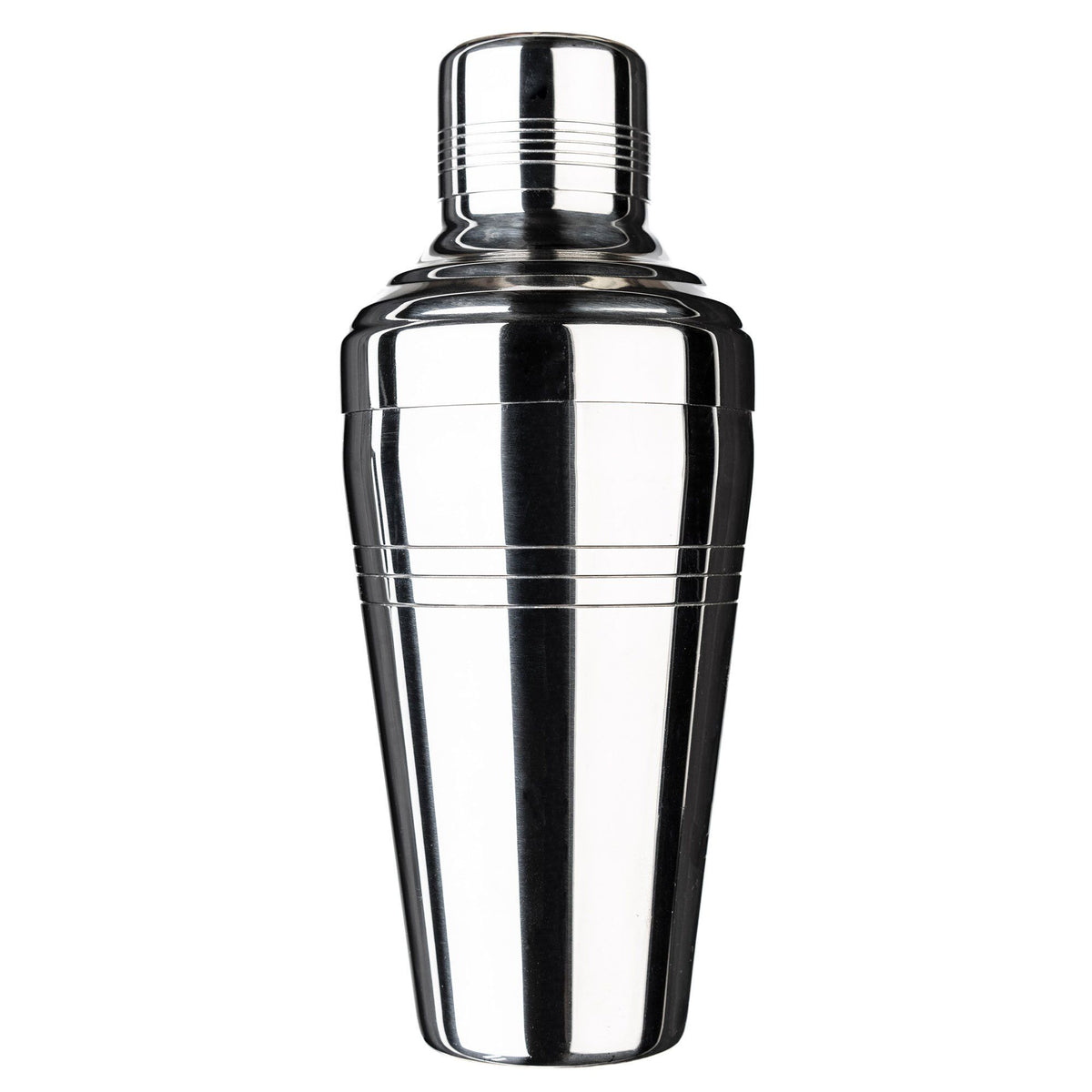 Cocktail Club shaker i rustfrit stål med kop, låg og si