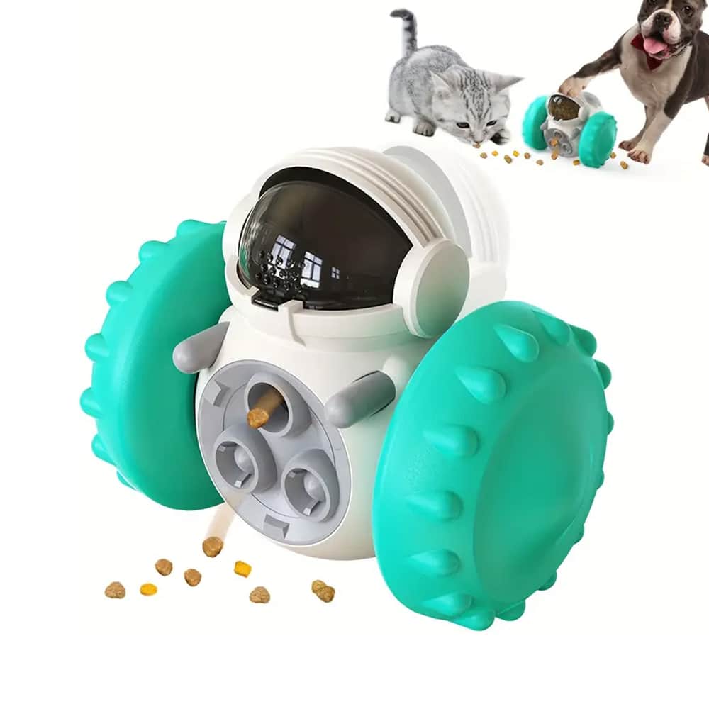 Interaktiv robot-foderdispenser til hunde og katte