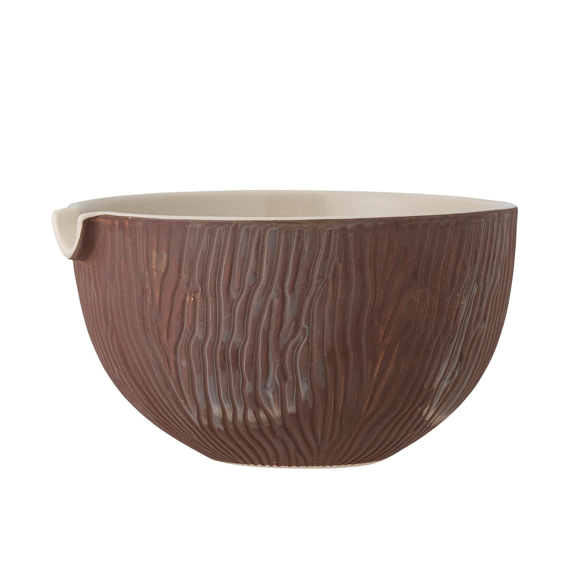 Toula skål i brun stentøj fra Bloomingville, L21 x H12 x B19,5 cm