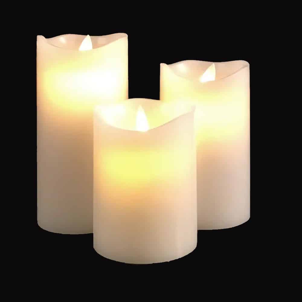 Se LED blok stearinlys - 3 stk. - 12/15/17 cm - m/3D flamme - (Flere farver) - Hvid ✔ Kæmpe udvalg i Satana - Køb online på udsalg og tilbud lige nu ✔ Super billig fragt og lynhurtig levering - Varenummer: Satana-1161318 på lager - Udsalg på Hus & Fritid > Op til 61% rabat - Kendte mærker på udsalg – over 1.329 brands