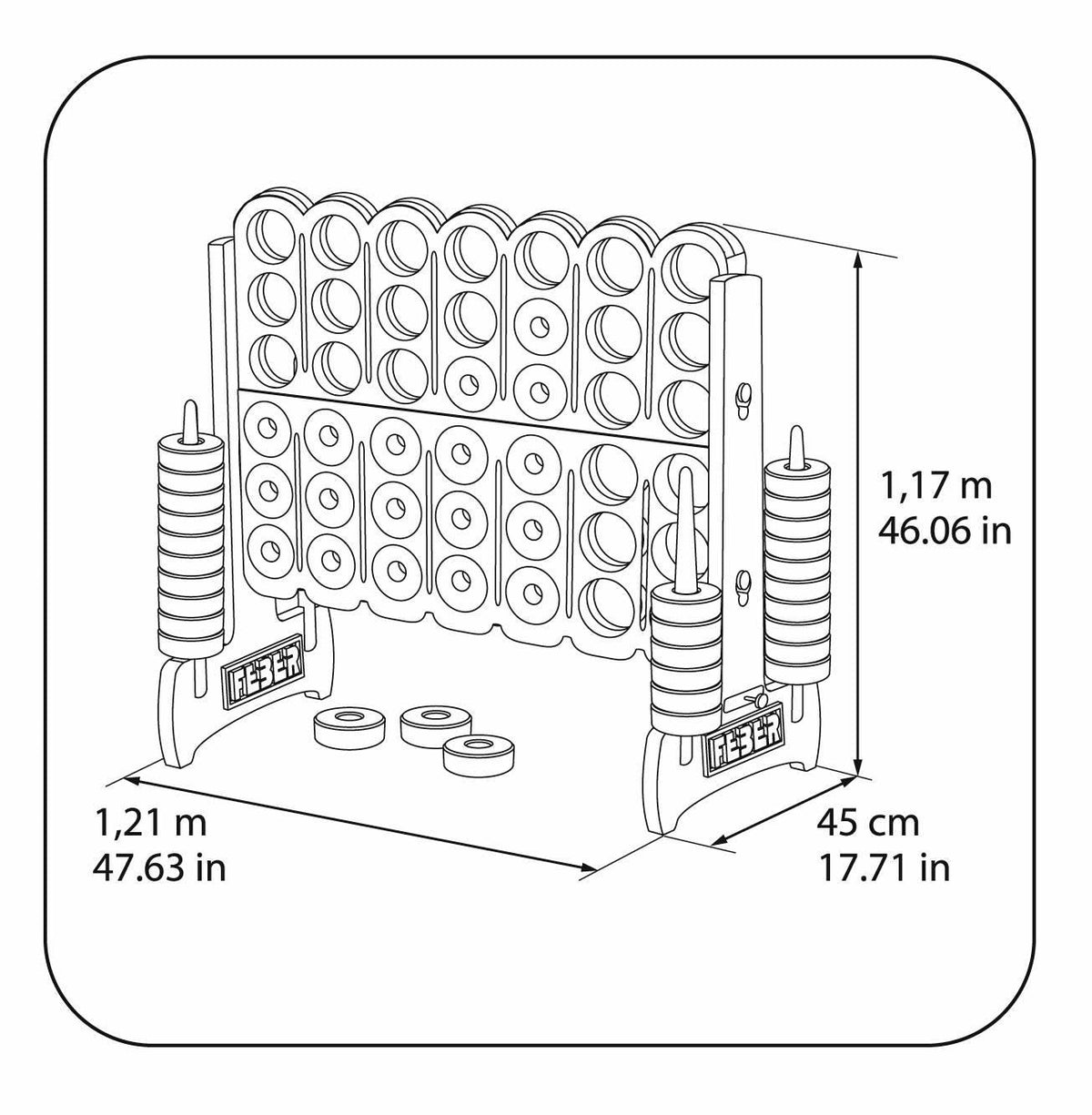 Se Feber - Mega 4 på stribe, 121x45,5x117,5cm ❤ Kæmpe udvalg i Feber - Køb online på udsalg og tilbud lige nu ❤ Billig fragt • Hurtig levering - Varenummer: Bolig&Haven-50567296319818 og barcode / Ean: 8411845018204 på lager - Udsalg på Op til 61% rabat - Mere end 1.329 populære mærker på udsalg