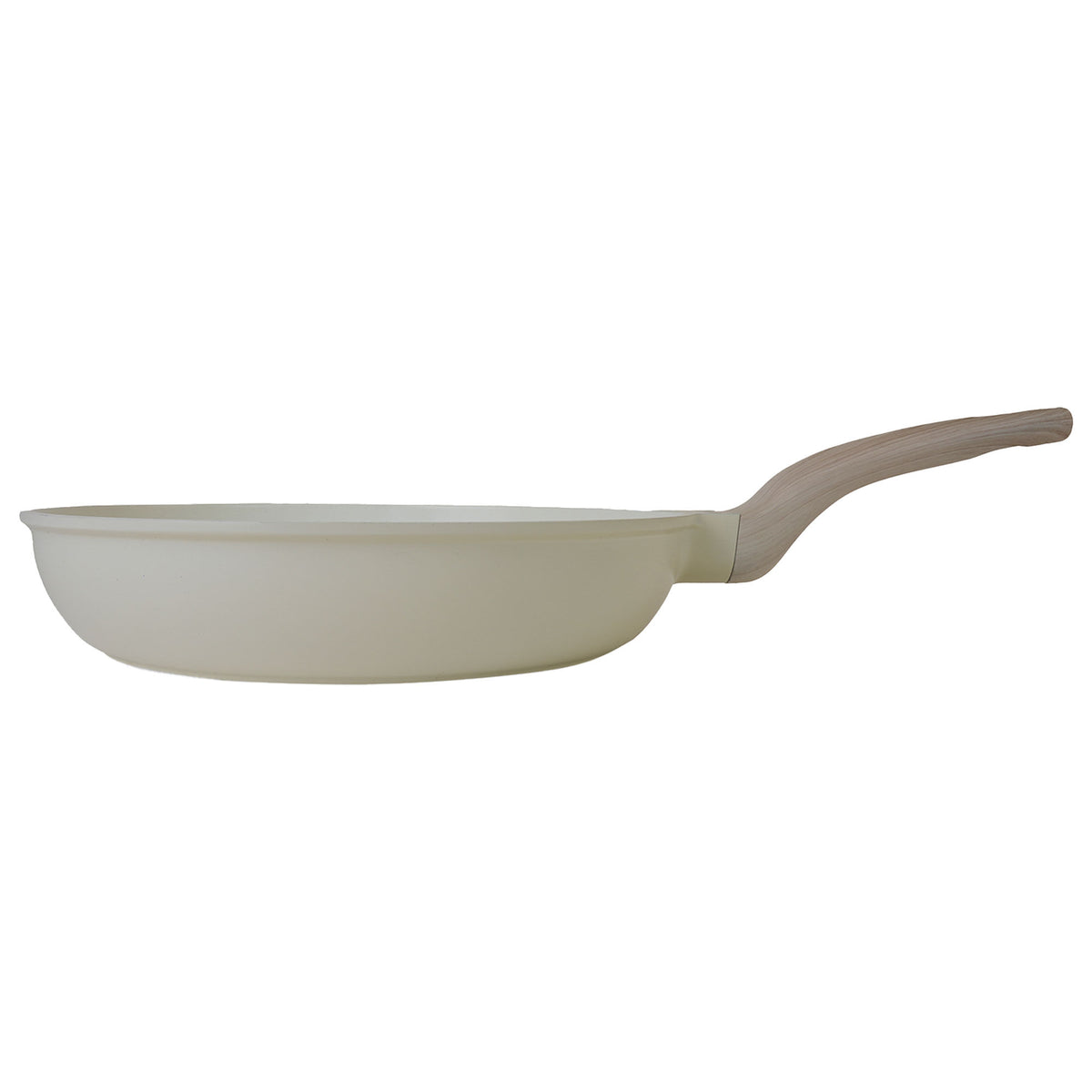Sagaform Isak stegepande 28 cm i beige med sprækket overflade
