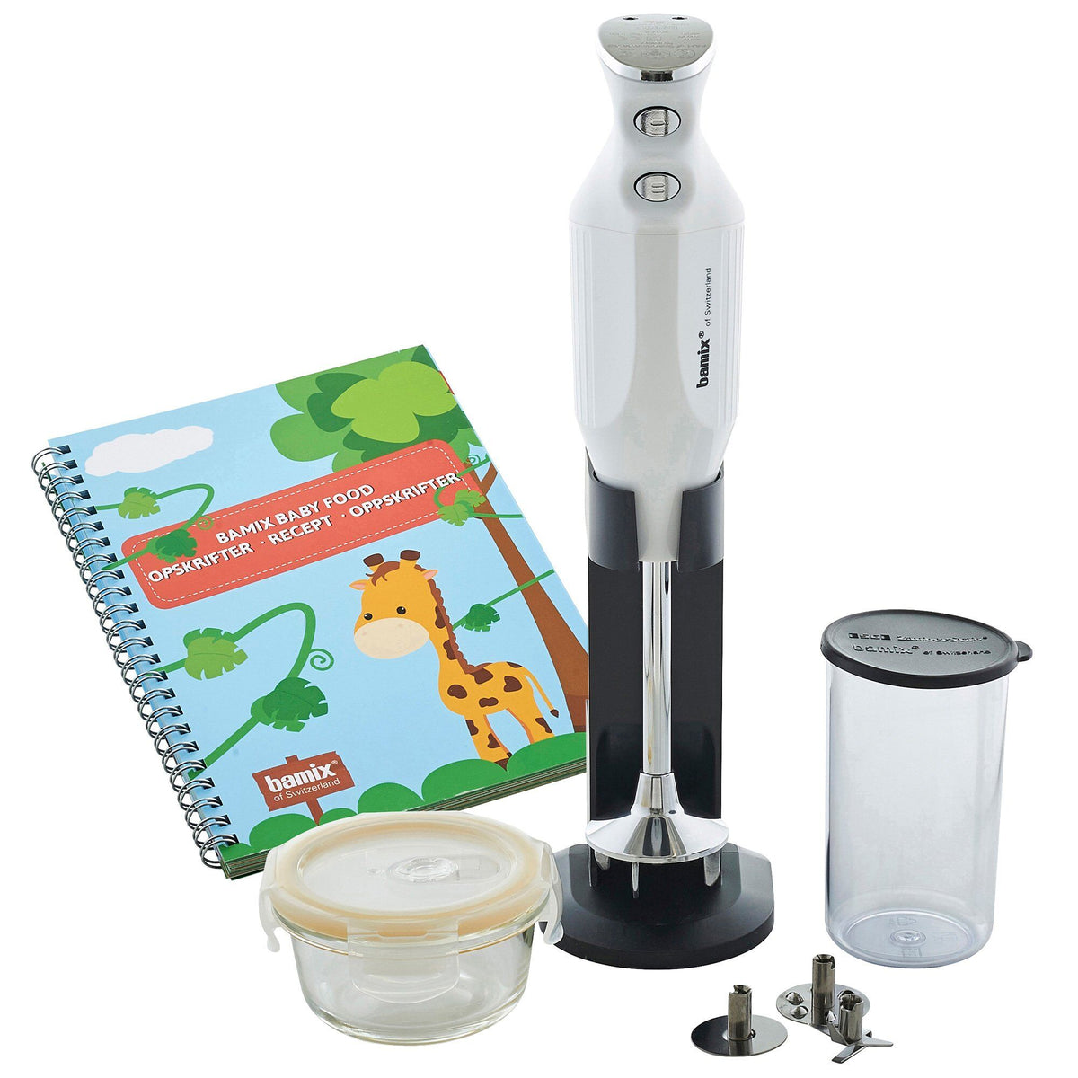 Hvid Bamix Babyline stavblender med 200 watt motor