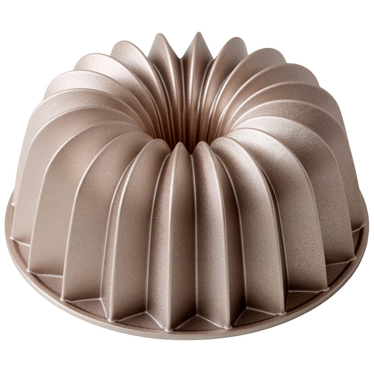 Rosaguld Blomsterbergs Slice bundt-kageform på 24 cm med geometrisk design