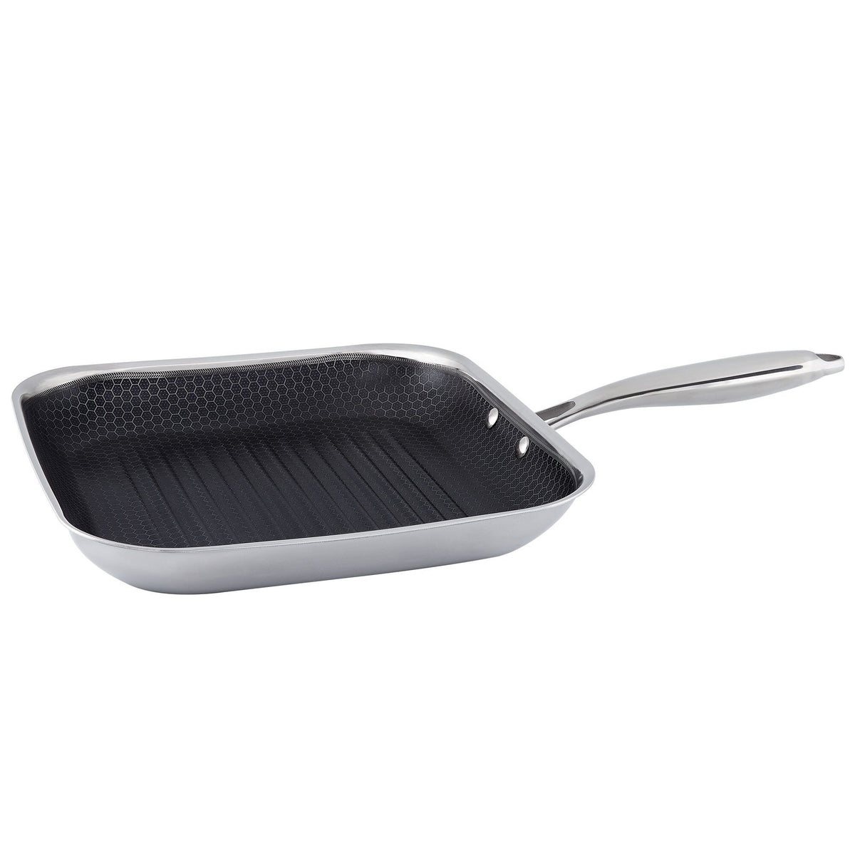Hâws Santo grillpande på 28 cm i rustfrit stål med hybridbelægning