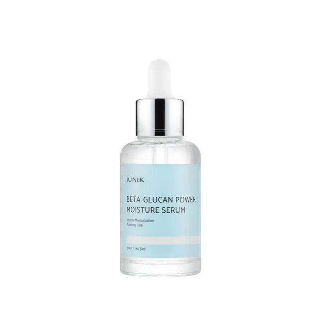 iUNIK Beta Glucan Power Moisture Serum, ansigtsserum i flaske med 50 ml