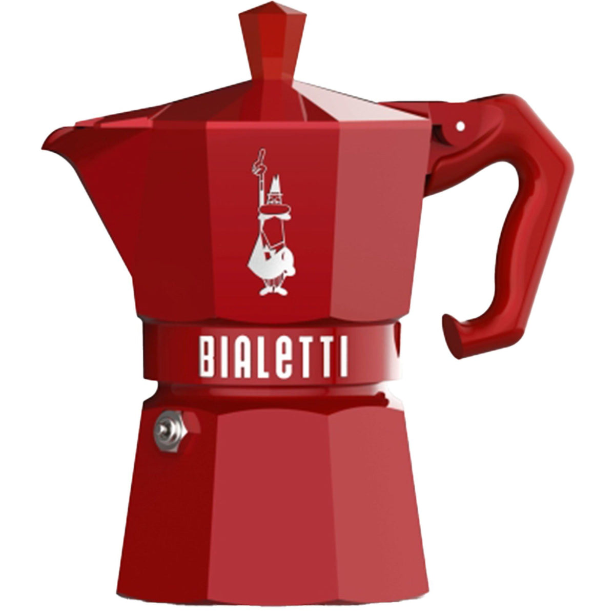 Rød Bialetti mokkabrygger til 3 kopper
