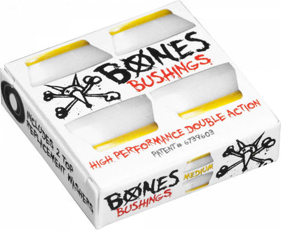Se Bones Bushing #3 Medium 91A Gul/Hvid One size ✔ Kæmpe udvalg i  Bones Hjul ✔ Hurtig levering: 1 - 2 Hverdage samt billig fragt - Varenummer: JUCO-TCPHB3MDW og barcode / Ean: '845584087791 på lager - Udsalg på Tilbehør til skateboard Spar op til 58% - Over 1150 kendte brands på udsalg