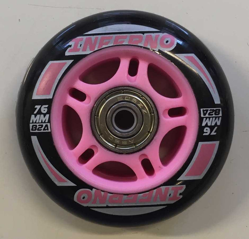 Supreme Rulleskøjte hjul til Inferno Inliner Pink 4 stk - 72mm 72mm