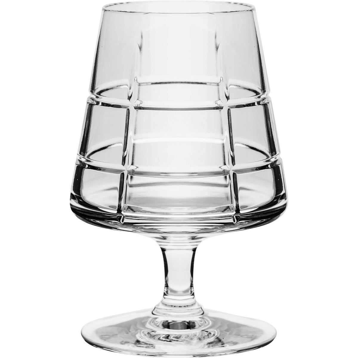 Orrefors Street cognacglas i krystalglas med skarpe linjer, 19 cl