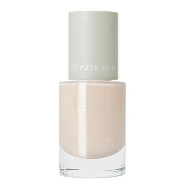 Flaske med IDUN Minerals neglelak i nuancen Sandsten, 11 ml