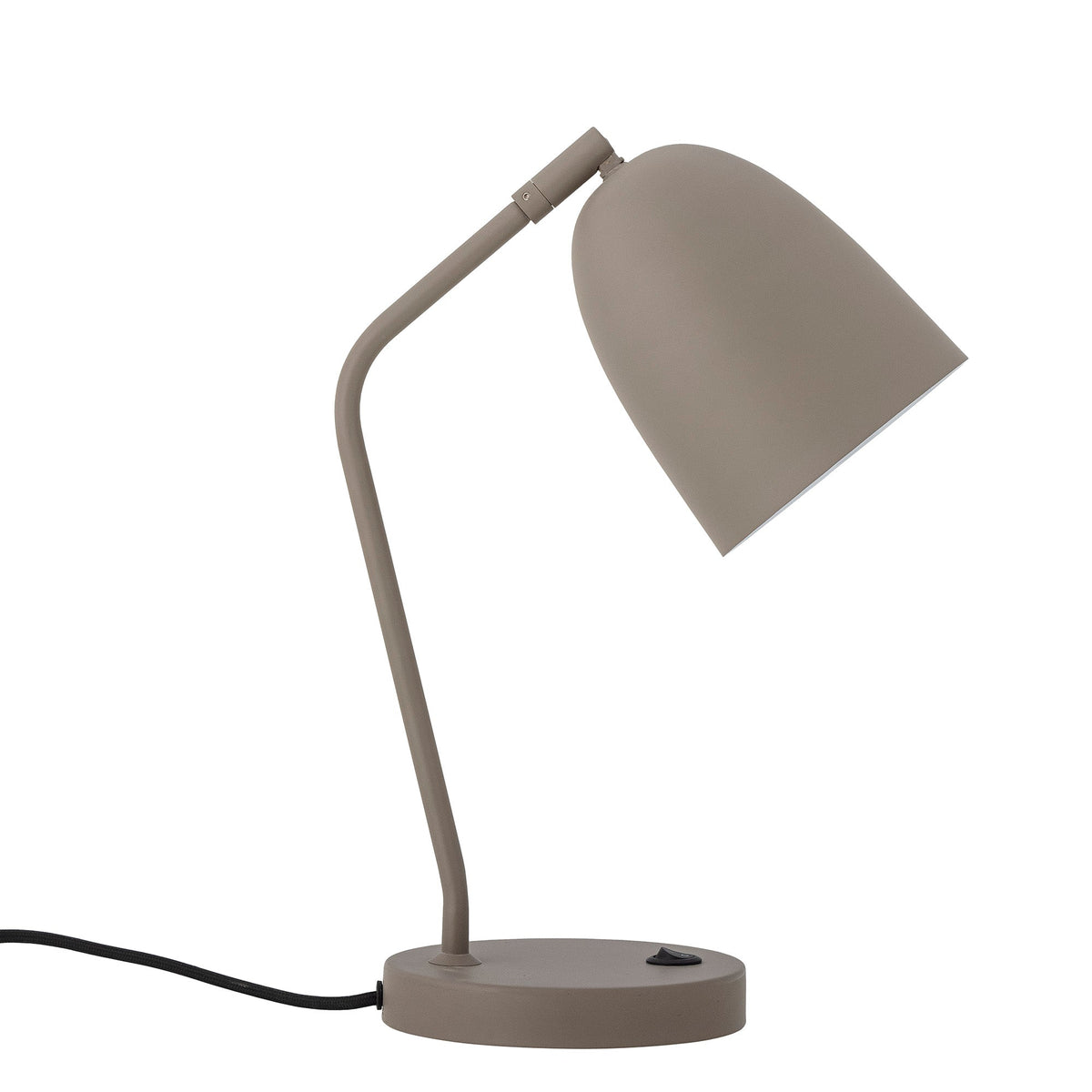 Grå Lemar bordlampe i jern fra Bloomingville