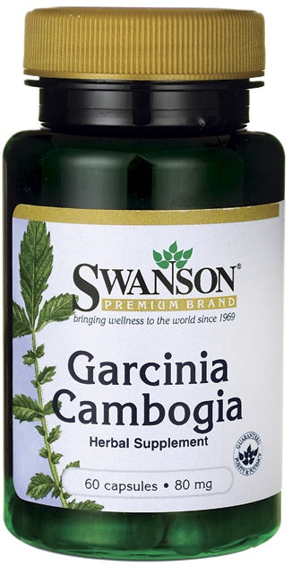 Pakning med Swanson Garcinia Cambogia-ekstrakt, 60 kapsler