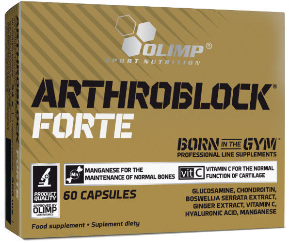Pakke med Olimp Nutrition Arthroblock Forte, 60 kapsler