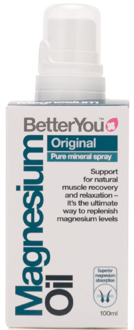 Flaske med BetterYou Magnesium Oil Original Spray, 100 ml