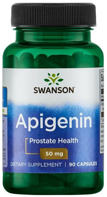 Flaske med Swanson Apigenin 50 mg, 90 kapsler
