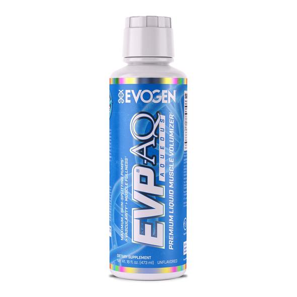 Flaske med Evogen EVP AQ pumpeprodukt uden smag, 473 ml