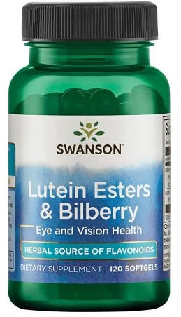 Pakke med Swanson Lutein Esters & Bilberry, 120 bløde kapsler