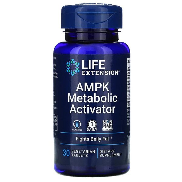 Pakke med Life Extension AMPK Metabolic Activator, 30 vegetariske tabletter